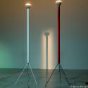 FLOS Luminator stojacia lampa, biela, výška 189 cm, kov