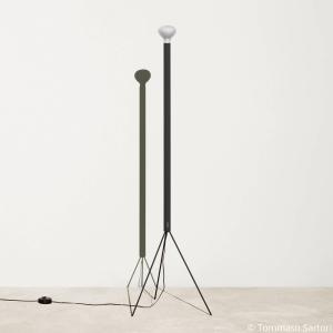 FLOS Luminator stojacia lampa, antracitová farba, výška 189 cm, kov