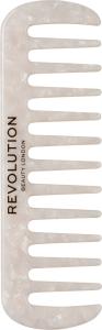 Revolution Haircare Hrebeň pre kučeravé a silné vlasy Natural Curl Wide (Tooth Comb White)