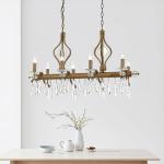 Luster Elizabeth 105x55 cm kov/sklo 8flg. starožitné zlato