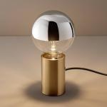 Stolová lampa Egger DLS Soho, mosadzná farba