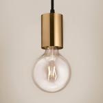 Závesné svietidlo Egger DLS Soho, mosadzná farba