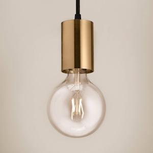 Závesné svietidlo Egger DLS Soho, mosadzná farba