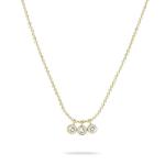 Tamaris Pozlátený náhrdelník so zirkónmi Tiny Glimmer TJ-0604-N-45