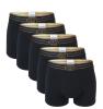 CRISTIANO RONALDO CR7 - 5PACK boxerky cotton stretch black color with gold logo - limitovaná edícia