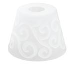 Náhradné sklo k lustru E27 pr. 15 cm biela