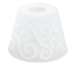 Náhradné sklo k lustru E27 pr. 15 cm biela