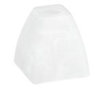 Náhradné sklo k lustru E14 10x13 cm biela