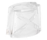 Náhradné sklo k lustru E14 10x12 cm biela