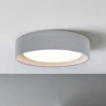 Stropné svietidlo Beacon Uno, sivé, betón, Ø 27 cm, GX53