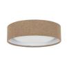 Stropné svietidlo Beacon Uno, béžová farba, textil, Ø 25 cm, GX53