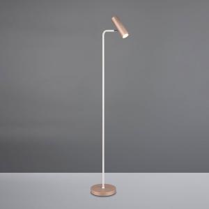 Stojacia lampa Marley, hnedá/svetlosivá, výška 151 cm, kov