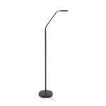 LED dobíjacia stojacia lampa Comfort, čierna 135 cm kovový stmievač CCT