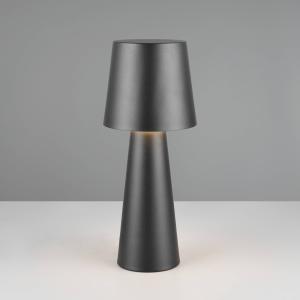 Núbijská stolová lampa, čierna, výška 40 cm, kov, E27