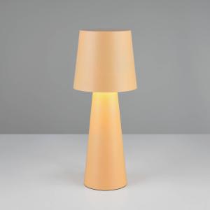 Núbijská stolová lampa, béžová, výška 40 cm, kov, E27