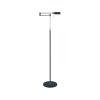 LED stojacia lampa New Bari, čierna, výška 139 cm, kov, stmievač