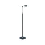 LED stojacia lampa New Bari, čierna, výška 139 cm, kov, stmievač