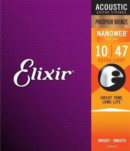 Elixir 16002 10/47 Nanoweb Phosphor Extra Light