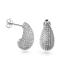 AGAIN Jewelry Strieborné náušnice s kubickými zirkónmi Tear Drop AJNS0059