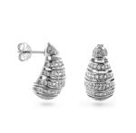 AGAIN Jewelry Fashion strieborné náušnice s kubickými zirkónmi Tear Drop AJNS0054