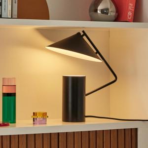 HÜBSCH Sen stolová lampa, čierna, železo, GU10