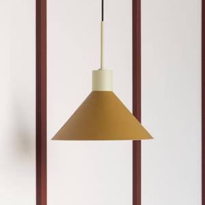 HÜBSCH Crayon závesné svietidlo, jantárová farba, železo, E27