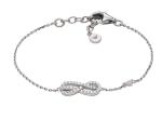 Emporio Armani Strieborný náramok Nekonečno s kubickými zirkónmi EG3598040