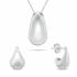 Brilio Silver Minimalistický strieborný set šperkov SET272W Tear Drop (náhrdelník, náušnice)