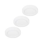 Prios LED stropné svietidlo Edwina, biele, 18 cm, sada 3 ks