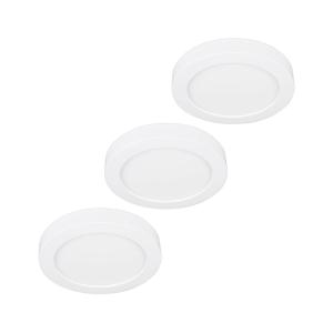 Prios LED stropné svietidlo Edwina, biele, 18 cm, sada 3 ks