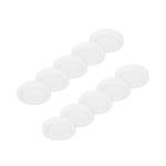 Prios LED stropné svietidlo Edwina, biele, 18 cm, sada 10 ks