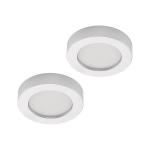 Prios LED stropné svietidlo Edwina, strieborné, 18 cm, sada 2 ks