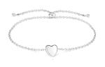 Tamaris Oceľový náramok so srdiečkom Bold Hearts TJ-0624-B-23