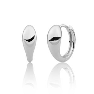 Sparkling Jewels Strieborné kruhové náušnice EAS32