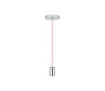 Napájací kábel 1xE27/60W/230V svetloružová/lesklý chróm