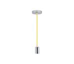 Napájací kábel 1xE27/60W/230V žltá/lesklý chróm