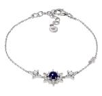 Emporio Armani Blyštivý strieborný náramok s kubickými zirkónmi EG3601040