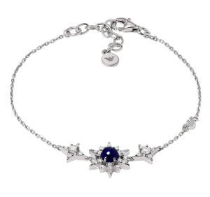 Emporio Armani Blyštivý strieborný náramok s kubickými zirkónmi EG3601040