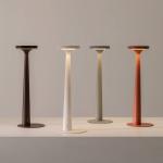 Nabíjacia stolová lampa Karman LED Papiria, matná zelená, CCT