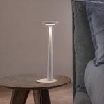 Nabíjacia stolová lampa Karman LED Papiria, matná biela, CCT