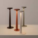 Nabíjacia stolová lampa Karman LED Papiria, matná červená, CCT