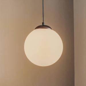 Závesné svietidlo Lima, opálové sklo, čierne, 1 svetlo