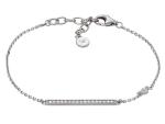 Emporio Armani Nadčasový strieborný náramok pre ženy so zirkónmi EG3592040