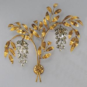 Nástenné svietidlo PIOGGIA D-Oro, 2-svetelné.