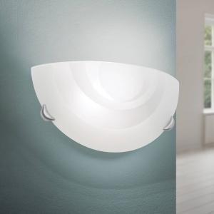 Nástenné svietidlo Ada z opálového skla, polkruhové