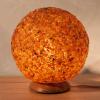 Sférická jantárová stolová lampa LED