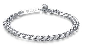 S`Agapõ Slušivý oceľový náramok pre mužov Ripple SRP58