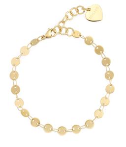 S`Agapõ Pozlátený peniažkový náramok z ocele Chunky SHK101