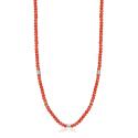 S`Agapõ Slušivý náhrdelník s červenými korálkami Madera SAD02