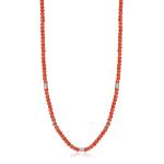 S`Agapõ Slušivý náhrdelník s červenými korálkami Madera SAD02